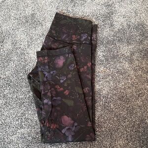 Lululemon Floral Luxtreme Cropped Leggings
